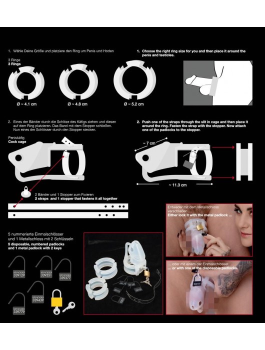 Набор для мужского пояса верности Cock Cage Set - Orion - купить с доставкой в Чебоксарах