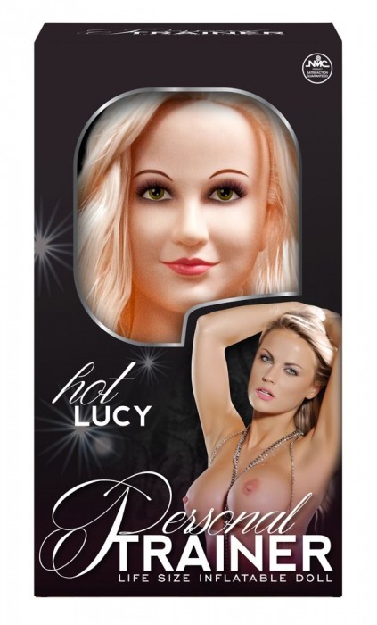 Надувная кукла с вибрацией и 2 любовными отверстиями Hot Lucy Lifesize Love Doll - NMC - в Чебоксарах купить с доставкой