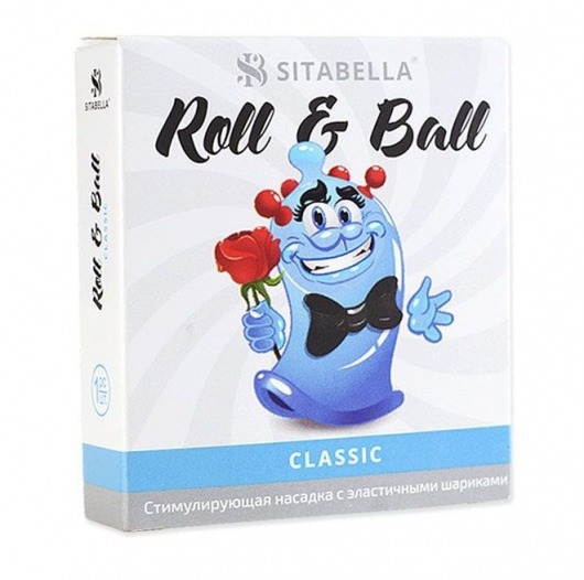 стимулирующий презерватив-насадка Roll   Ball Classic - Sitabella - купить с доставкой в Чебоксарах