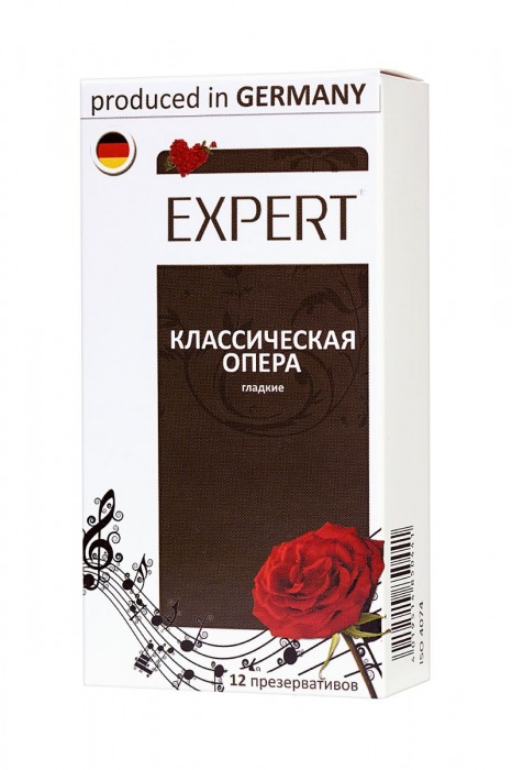 Гладкие презервативы Expert  Классическая опера  - 12 шт. - Expert - купить с доставкой в Чебоксарах