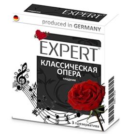 Гладкие презервативы Expert  Классическая опера  - 3 шт. - Expert - купить с доставкой в Чебоксарах