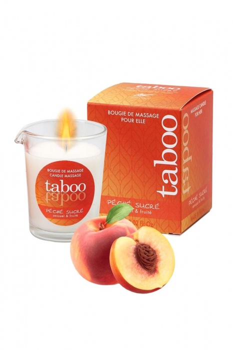 Массажное аромамасло с афродизиаками для женщин RUF Taboo Peche sucre - 60 гр. - RUF - купить с доставкой в Чебоксарах