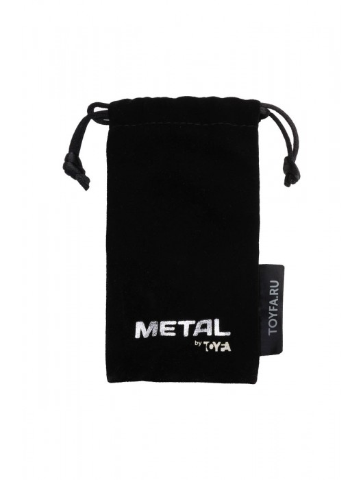 Серебристая коническая анальная пробка с красным кристаллом-сердечком - 7 см. - ToyFa - купить с доставкой в Чебоксарах