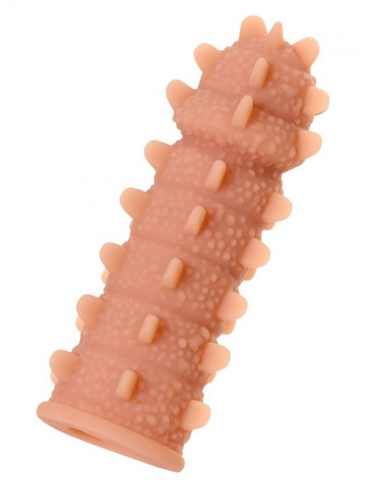 Телесная реалистичная насадка KOKOS Extreme Sleeve 04 с дополнительной стимуляцией - 12,7 см. - KOKOS - в Чебоксарах купить с доставкой