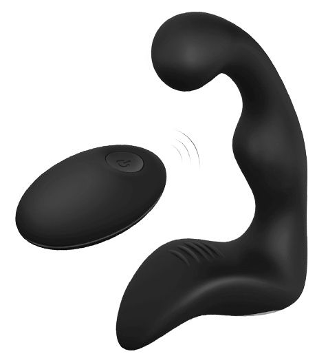 Черный вибромассажер простаты REMOTE BOOTY PLEASER - Dream Toys - в Чебоксарах купить с доставкой