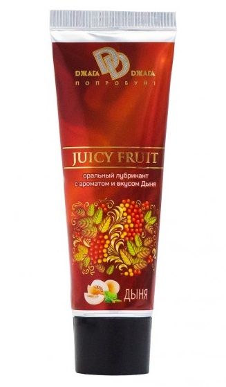 Интимный съедобный лубрикант JUICY FRUIT с ароматом дыни - 30 мл. - БиоМед - купить с доставкой в Чебоксарах