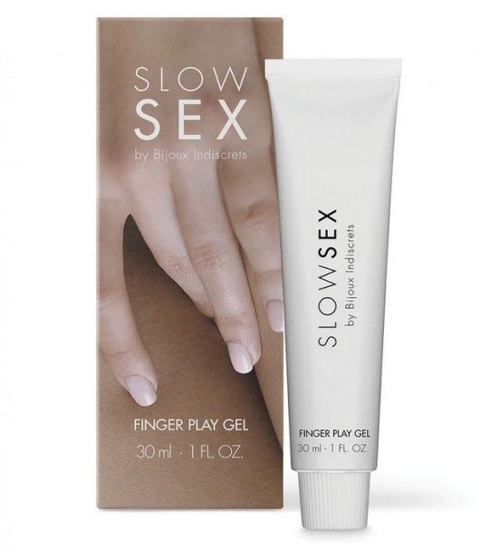 Гель для мастурбации с ароматом кокоса Slow Sex Finger Play Gel - 30 мл. - Bijoux Indiscrets - купить с доставкой в Чебоксарах