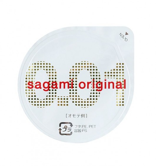 Супертонкий презерватив Sagami Original 0.01 - 1 шт. - Sagami - купить с доставкой в Чебоксарах