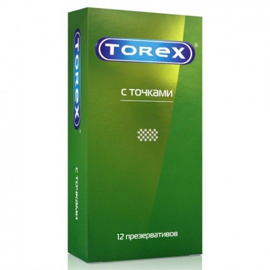 Текстурированные презервативы Torex  С точками  - 12 шт. - Torex - купить с доставкой в Чебоксарах