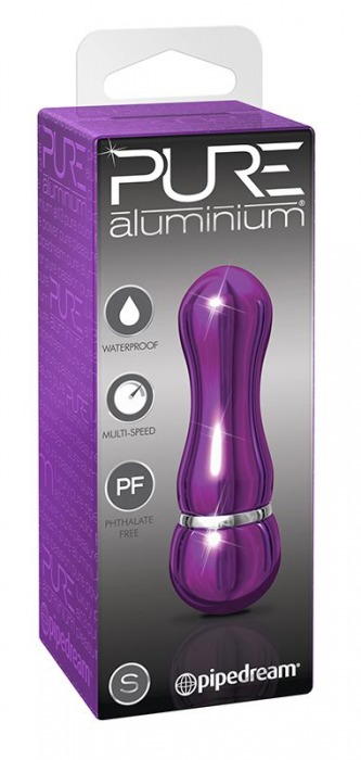 Фиолетовый алюминиевый вибратор PURPLE SMALL - 7,5 см. - Pipedream