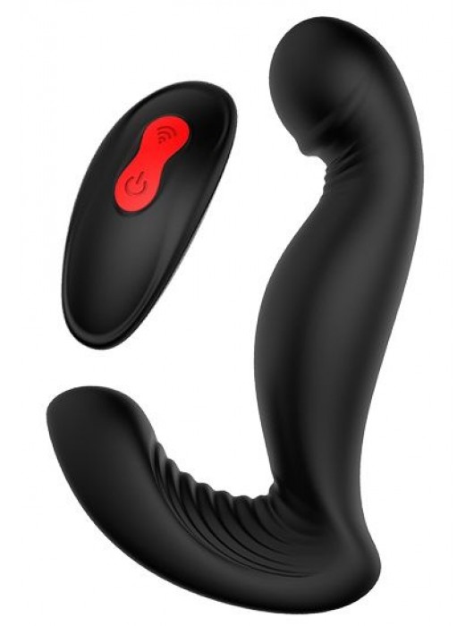 Черный вибромассажер простаты SWIRLING P-PLEASER - Dream Toys - в Чебоксарах купить с доставкой