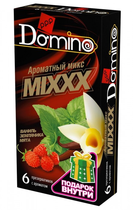 Ароматизированные презервативы DOMINO  Ароматный микс  - 6 шт. - Domino - купить с доставкой в Чебоксарах