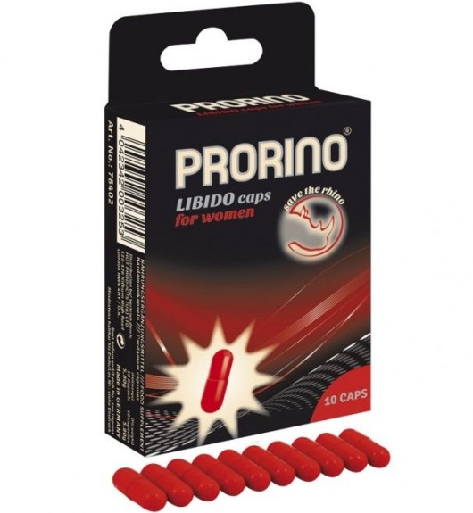 БАД для женщин ero black line PRORINO Libido Caps - 10 капсул - Ero - купить с доставкой в Чебоксарах