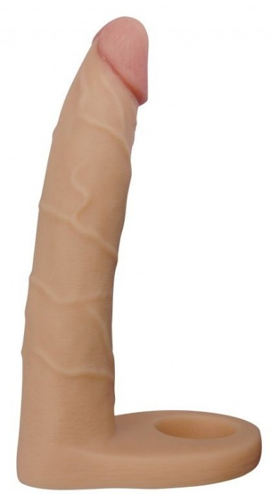 Телесная насадка-фаллоимитатор для двойного проникновения - 17 см. - Lovetoy - купить с доставкой в Чебоксарах