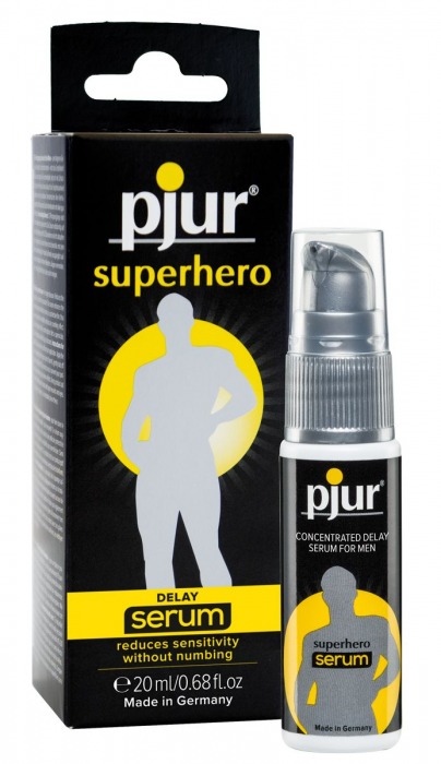 Сыворотка-пролонгатор pjur SUPERHERO Delay Serum - 20 мл. - Pjur - купить с доставкой в Чебоксарах
