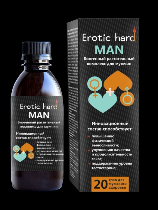 Мужской биогенный концентрат для усиления эрекции Erotic hard Man - 250 мл. - Erotic Hard - купить с доставкой в Чебоксарах