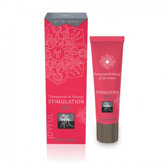 Возбуждающий интимный гель для двоих STIMULATION GEL Pomegranate   Nutmeg - 30 мл. - Shiatsu - купить с доставкой в Чебоксарах