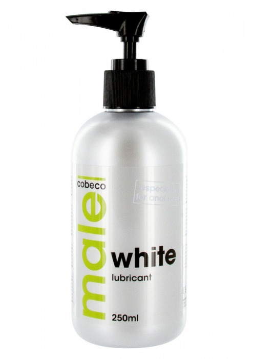 Анальная смазка на водной основе MALE Cobeco White Lubricant - 250 мл. - Cobeco - купить с доставкой в Чебоксарах