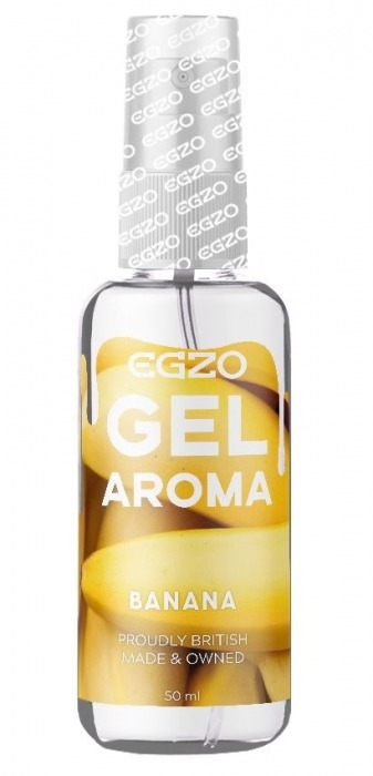 Интимный лубрикант EGZO AROMA с ароматом банана - 50 мл. - EGZO - купить с доставкой в Чебоксарах