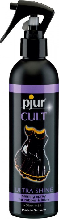 Спрей для ухода за одеждой из латекса pjur CULT Ultra Shine - 250 мл. - Pjur - купить с доставкой в Чебоксарах