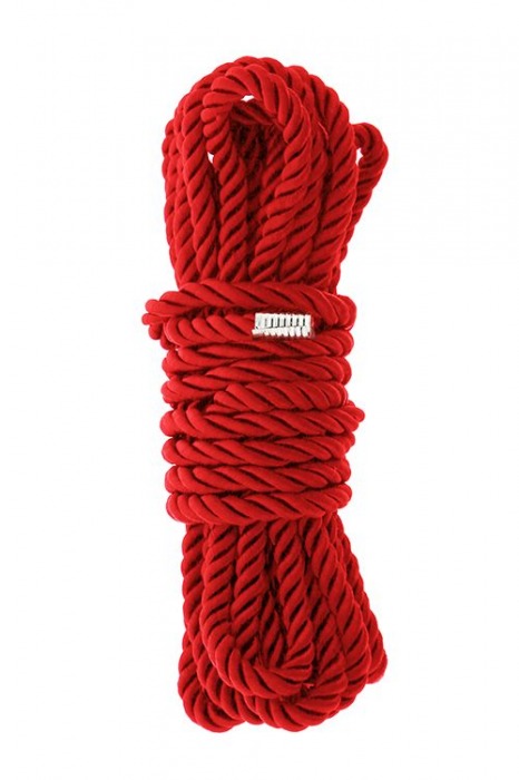 Красная веревка для шибари DELUXE BONDAGE ROPE - 5 м. - Dream Toys - купить с доставкой в Чебоксарах