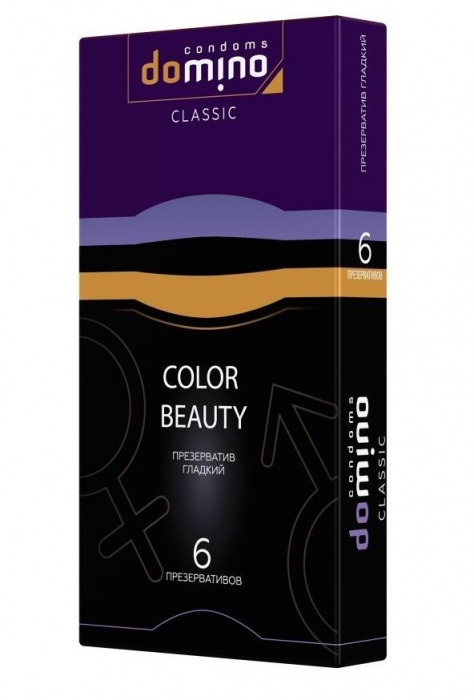 Разноцветные презервативы DOMINO Colour Beauty - 6 шт. - Domino - купить с доставкой в Чебоксарах