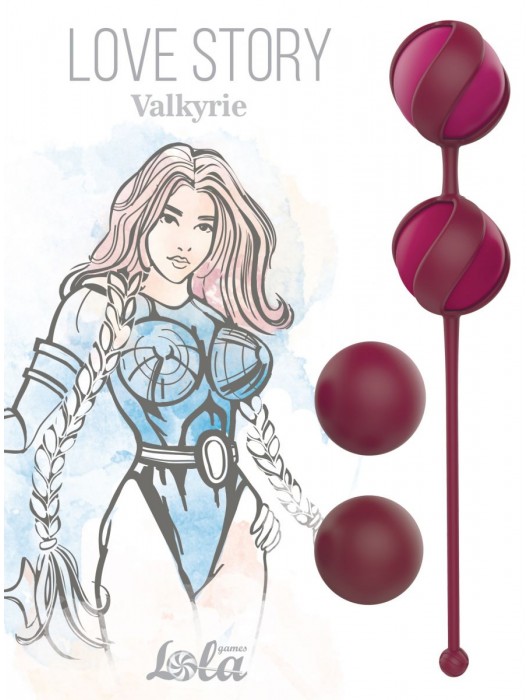 Набор из 4 бордовых вагинальных шариков Valkyrie - Lola Games