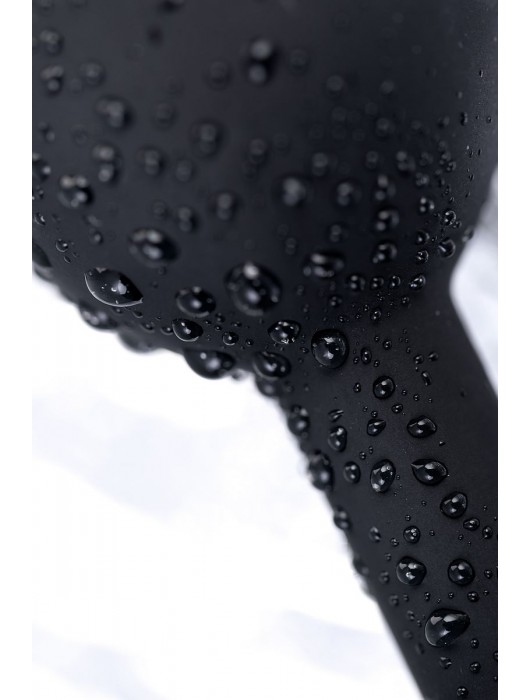 Черная анальная втулка с прозрачным стразом - 7,2 см. - POPO Pleasure - купить с доставкой в Чебоксарах