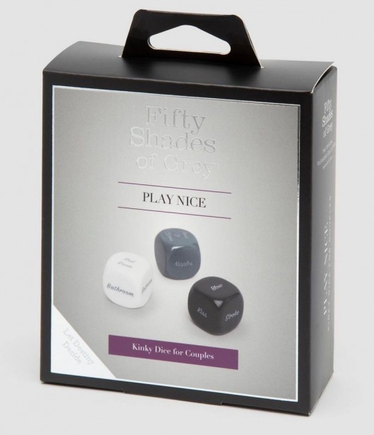 Игральные кубики для пар Play Nice - Fifty Shades of Grey - купить с доставкой в Чебоксарах