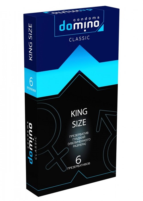 Презервативы увеличенного размера DOMINO Classic King size - 6 шт. - Domino - купить с доставкой в Чебоксарах