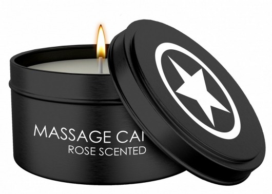 Массажная свеча с ароматом розы Massage Candle - Shots Media BV - купить с доставкой в Чебоксарах