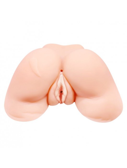 Телесная вибровагина Julie с 2 рабочими отверстиями - Baile - в Чебоксарах купить с доставкой