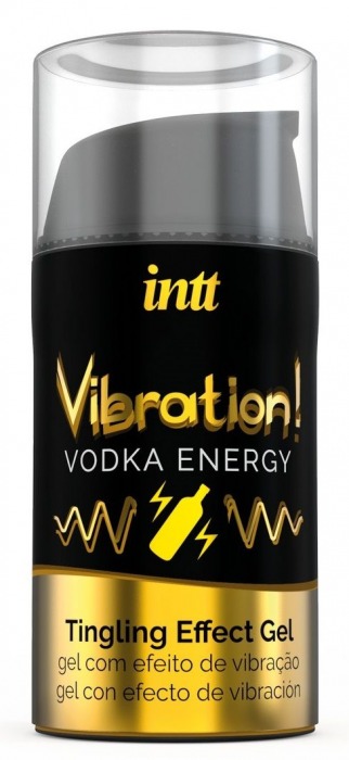 Жидкий интимный гель с эффектом вибрации Vibration! Vodka Energy - 15 мл. - INTT - купить с доставкой в Чебоксарах