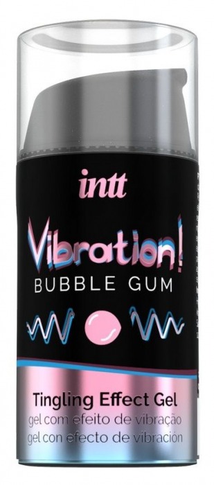 Жидкий интимный гель с эффектом вибрации Vibration! Bubble Gum - 15 мл. - INTT - купить с доставкой в Чебоксарах