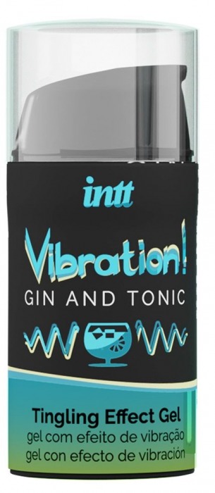 Жидкий интимный гель с эффектом вибрации Vibration! Gin   Tonic - 15 мл. - INTT - купить с доставкой в Чебоксарах