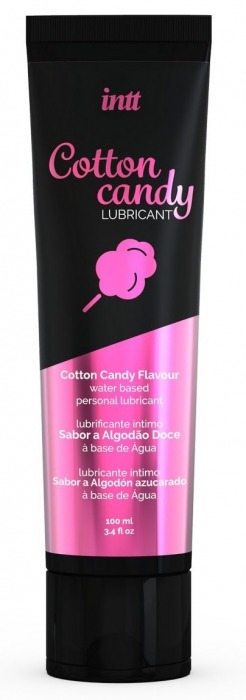 Интимный гель на водной основе Cotton Candy Lubricant - 100 мл. - INTT - купить с доставкой в Чебоксарах