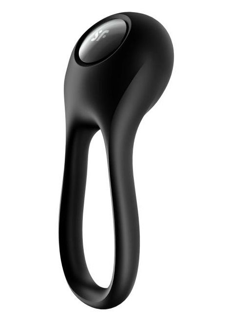 Черное эрекционное виброкольцо Majestic Duo - Satisfyer - в Чебоксарах купить с доставкой