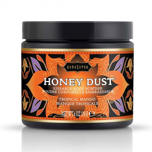 Пудра для тела Honey Dust Body Powder с ароматом манго - 170 гр. - Kama Sutra - купить с доставкой в Чебоксарах