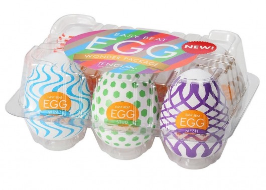 Набор из 6 мастурбаторов Tenga EGG IV с различным рельефом - Tenga - в Чебоксарах купить с доставкой
