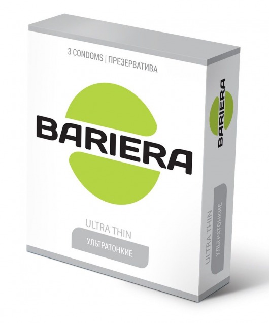 Ультратонкие презервативы Bariera Ultra Thin - 3 шт. - Bariera - купить с доставкой в Чебоксарах