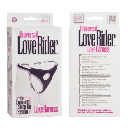 Трусы для страпона с универсальным креплением Universal Love Rider Luxe Harness - California Exotic Novelties - купить с доставкой в Чебоксарах