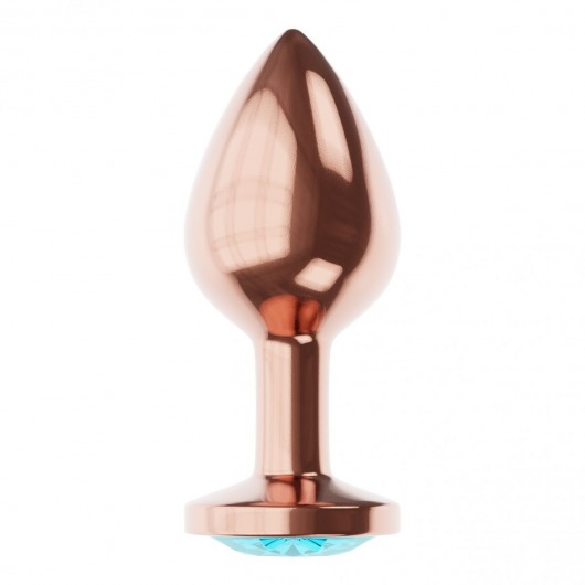 Пробка цвета розового золота с малиновым кристаллом Diamond Topaz Shine L - 8,3 см. - Lola Games - купить с доставкой в Чебоксарах