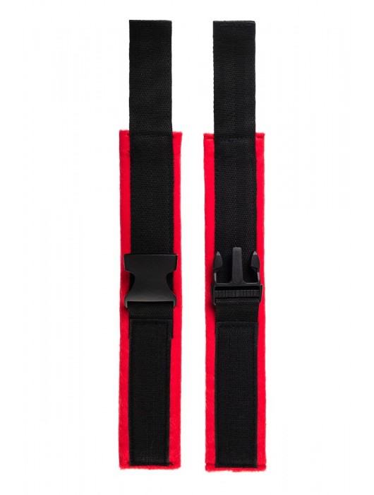 Красно-черные велюровые оковы Anonymo - ToyFa - купить с доставкой в Чебоксарах