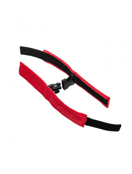 Красно-черные велюровые оковы Anonymo - ToyFa - купить с доставкой в Чебоксарах