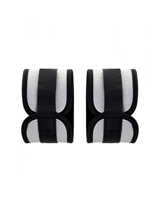 Серебристо-черные наручники Anonymo - ToyFa - купить с доставкой в Чебоксарах