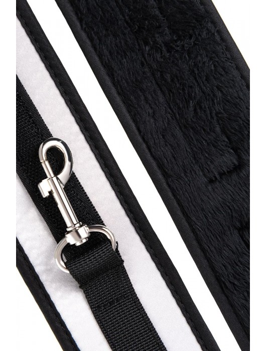 Серебристо-черные наручники Anonymo - ToyFa - купить с доставкой в Чебоксарах