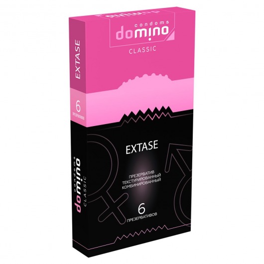 Презервативы с точками и рёбрышками DOMINO Classic Extase - 6 шт. - Domino - купить с доставкой в Чебоксарах