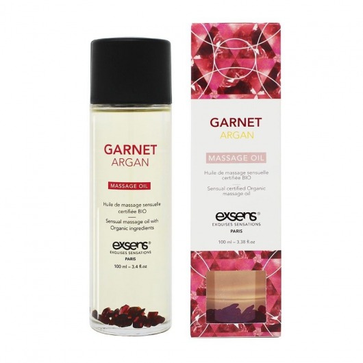 Органическое массажное масло GARNET ARGAN - 100 мл. - Exsens - купить с доставкой в Чебоксарах