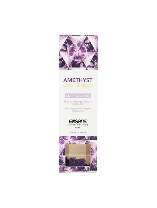 Органическое массажное масло AMETHYST SWEET ALMOND - 100 мл. - Exsens - купить с доставкой в Чебоксарах