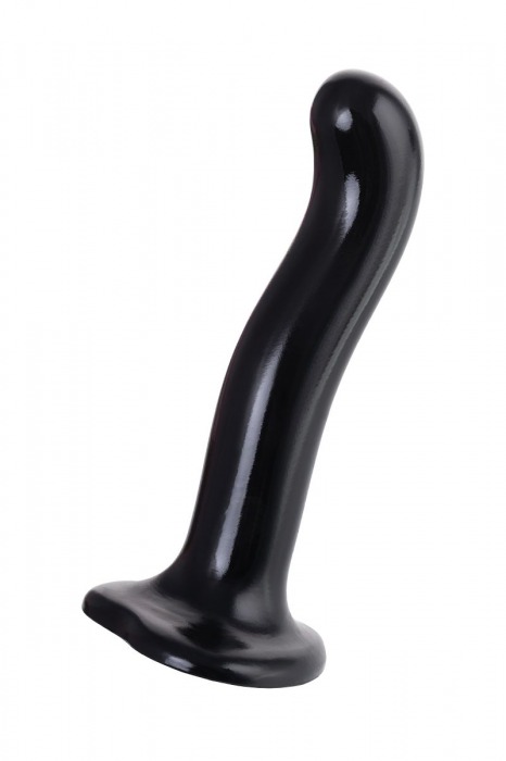 Черный стимулятор для пар P G-Spot Dildo Size M - 18 см. - Strap-on-me - в Чебоксарах купить с доставкой